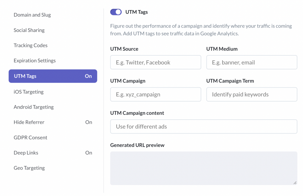 Pixelfy UTM Tags