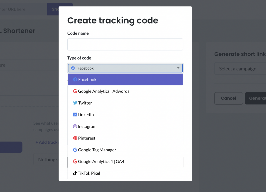 Pixelfy Tracking Codes Feature