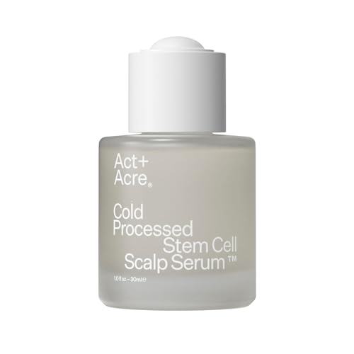 ACT+ ACRE Mini Cold Processed Stem Cell Scalp Serum - Promotes Thicker and Fuller-Looking Hair - Soothes and Hydrates the Scalp - Sulphate and Paraben Free - Aloe Vera for Improved Scalp Health.