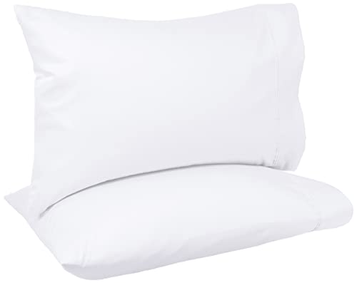 Amazon Basics 400 Thread Count Cotton Pillow Case, Standard, 30