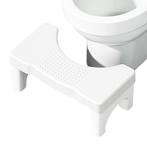 Toilet Stool for Adult, Poop Stool for Bathroom 7 Inch Non-Slip Bathroom Pooping Stool Toilet Stand Step for Feet Portable Healthy Stable Removable Toilet Assistance Toliet Leg Raiser