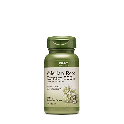 GNC Herbal Plus Valerian Root Extract 500 MG,50 servings