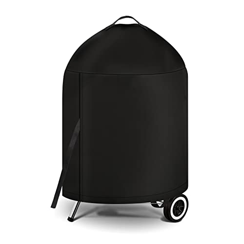 iCOVER Grill Cover for Weber 22 Inch Charcoal Kettle- Heavy Duty Waterproof BBQ Cover for Weber Char-Broil 22 Inch Charcoal Kettle Grills