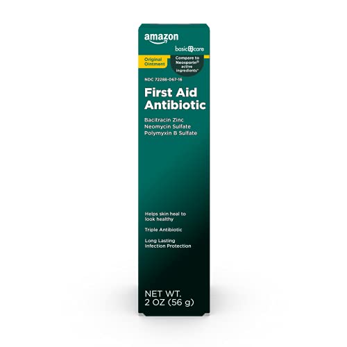 Amazon Basic Care First Aid Antibiotic Ointment, 2 Ounce