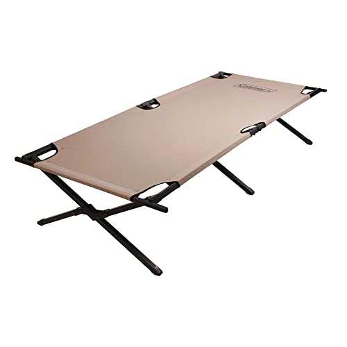 Coleman Trailhead II Camping Cot, Easy-to-Assemble Folding Cot Supports Campers up to 6ft 2in or 300lbs, Great for Camping, Lounging, & Elevated Sleeping