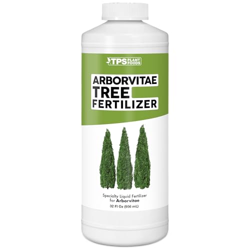 Arborvitae Tree Fertilizer for All Arborvitaes, Evergreen Shrubs and Thuja Trees, Liquid Plant Food 32 oz (1 Quart)