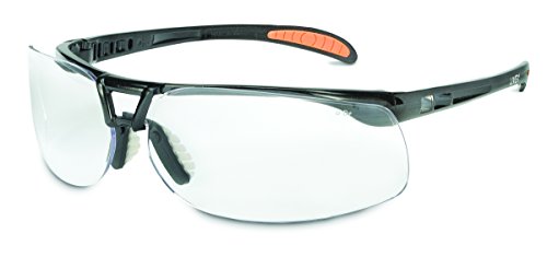 Uvex Honeywell Home Uvex Protégé Safety Glasses, Metallic Black Frame with Clear Lens & HydroShield Anti-Fog Coating (S4200HS)