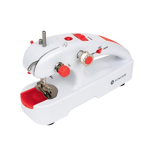 Singer Stitch Quick + (Two Thread) Hand Held Mending Machine, White (01774)