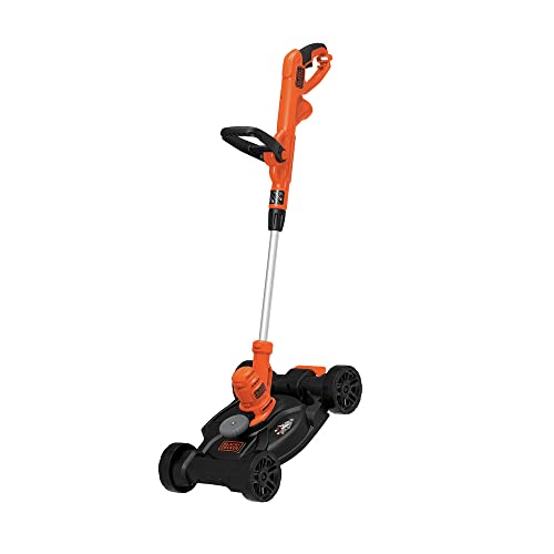 BLACK+DECKER Electric Lawn Mower, String Trimmer, Edger, 3-in-1, Corded (BESTA512CM)