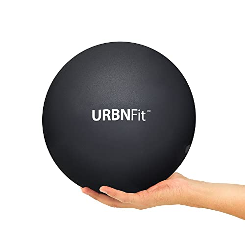 URBNFit Small Exercise Ball - 9-inch Mini Pilates Ball with Fitness Guide for Yoga, Barre, Physical Therapy, Stretching & Core Stability Workout