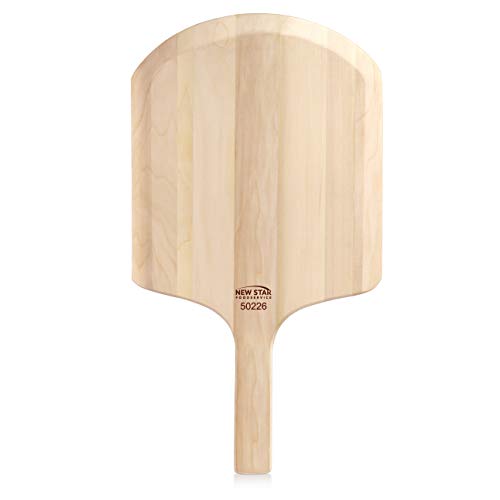 New Star Foodservice 50226 Restaurant-Grade Wooden Pizza Peel, 14