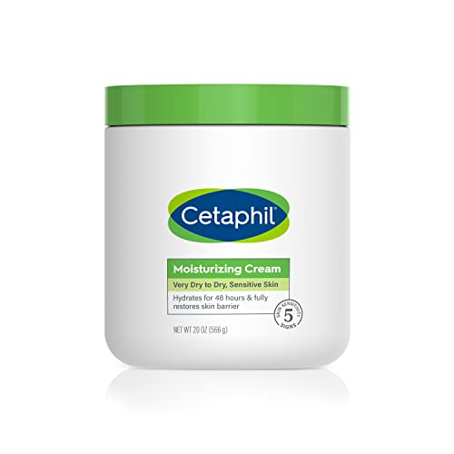 Cetaphil Body Moisturizer, Hydrating Moisturizing Cream for Dry to Very Dry, Sensitive Skin, NEW 20 oz, Fragrance Free, Non-Comedogenic, Non-Greasy (Packaging May Vary)