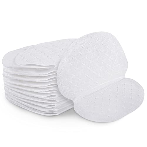 50 Pcs Underarm Sweat Pads, Armpit Sweat Pads for Women and Men, Disposable Underarm Pads for Sweating Women Comfortable Unflavored Non Sweat Armpit Protection (5.1 * 3.54 inch, 50)