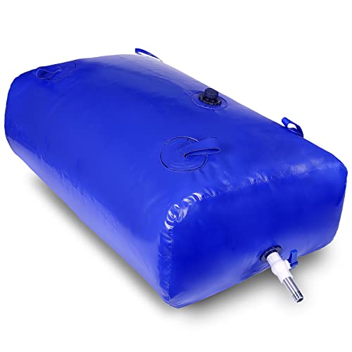 240L/63.4gal Water Bladder Storage Containers, Foldable Portable Water Tank Large Capacity Soft Water Bag, Drought Resistance, Fire Prevention, Emergency Water