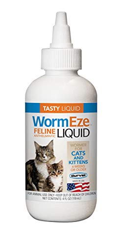 Durvet Wormeze Feline Liquid Wormer for Cats & Kittens 4oz.…