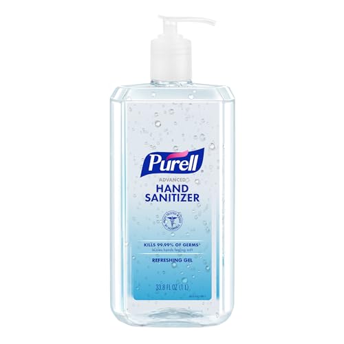 PURELL Advanced Hand Sanitizer Refreshing Gel, Clean Scent, 1 Liter Pump Bottle (Pack of 1) - 9632-04-CMR