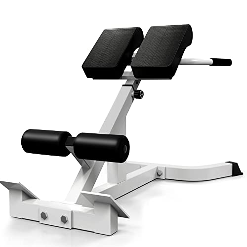 SUCXDZQ Roman Chair Back Extension Machine, Hyperextension Bench with Angle Height Dual Adjustment, Back Exercise Bench for Home Gym