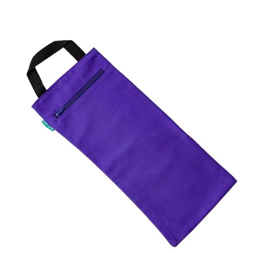 HealthAndYoga(TM) Yoga Sand Bags - Double Bag with Inner Waterproof Bag - Prop for Adding Weight and Support (Purple)