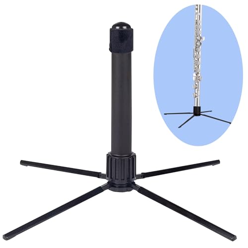 Danchet Portable Flute Stand Metal Foldable Stand, Metal Foldable Stand - Musical Instrument Foldable Stand Accessories…