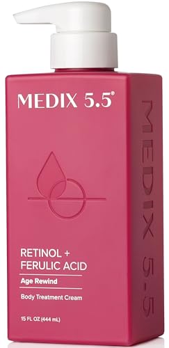 Medix Retinol Body Lotion - Firming Moisturizer for Crepey, Sagging, Sun Damaged Skin - 15 Fl Oz