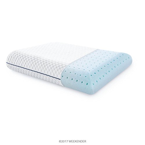 WEEKENDER Gel Memory Foam Pillow – Ventilated Cooling Pillow – Removable, Machine Washable Cover - Standard