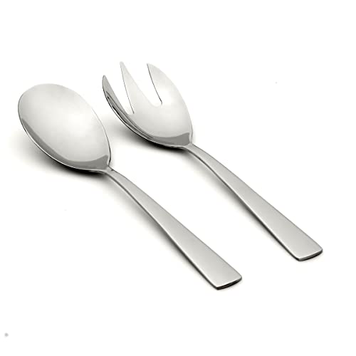 Oneida Nocha 2 Piece Everyday Flatware Salad, 18/0 Stainless Steel, Silverware Set