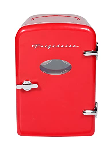 Frigidaire EFMIS175-RED Portable Mini Fridge-Retro Extra Large 9-Can Travel Compact Refrigerator, 5L, RED