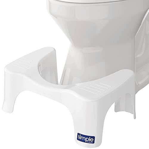 Squatty Potty Simple Toilet Stool, White, 7