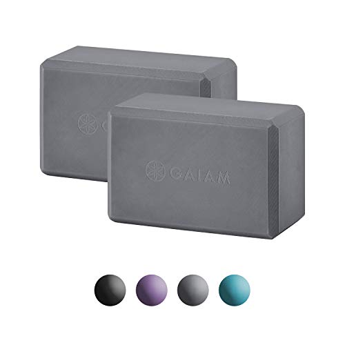 Gaiam Essentials Yoga Block (Set Of 2) – Supportive, Soft Non-Slip Foam Surface For Yoga, Pilates, Meditation