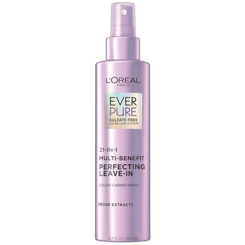 L’Oréal Paris 21-in-1 Leave In Conditioner Spray, Sulfate Free, Vegan, EverPure 6.8 fl oz - packaging may vary