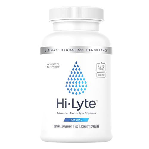 Hi-Lyte Electrolyte Replacement Capsules | Rapid Rehydration Supplement | Vegan, Vegetarian, Keto Friendly | Gentle on Stomach | Magnesium, Potassium, Sodium & Zinc + | 100 Capsules