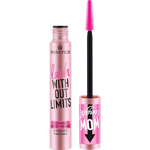 essence | Lash Without Limits Extreme Lengthening & Volume Mascara (01 | Extra Black) | Volumizing & Lengthening | Vegan, Cruelty Free & Paraben Free