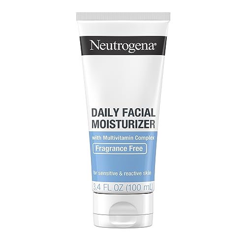 Neutrogena Fragrance Free Daily Facial Moisturizer, Face & Neck Moisturizer for Sensitive Skin with Vitamin B3, Pro-Vitamin B5 & Vitamin E Supports Skin