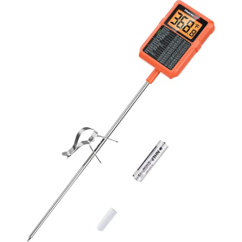 ThermoPro TP510 Waterproof Digital Candy Thermometer with Pot Clip, 8