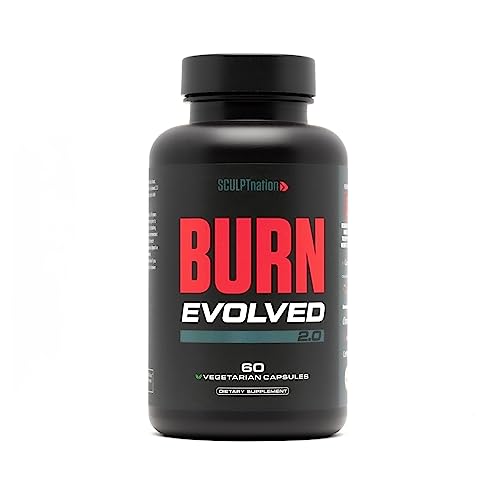 Sculpt Nation by V Shred Burn Thermogenic Fat Burner for Men & Women - Daytime Fat Burner Metabolism Booster - Premium Capsimax Cayenne Pepper, Chromax, Patented Ingredients - 60 Natural Veggie Pills