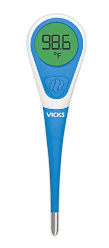 Vicks ComfortFlex Digital Thermometer – Accurate, Color Coded Readings in 8 Seconds - Digital Thermometer for Oral, Rectal or Under Arm Use