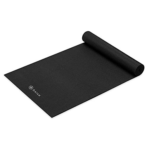 Gaiam Yoga Mat - Premium 5mm Solid Thick Non Slip Exercise & Fitness Mat for All Types of Yoga, Pilates & Floor Workouts (68