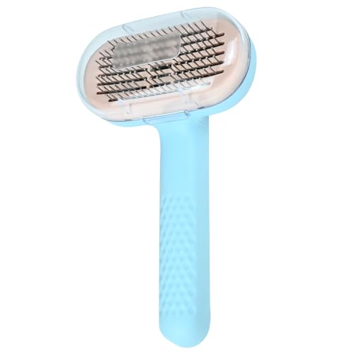 LYHLJHKX Cat brushes, cat hair removal brushes, cat and dog grooming products can remove loose bottom hair and clean up knotted hair for cats and dogs (blue)