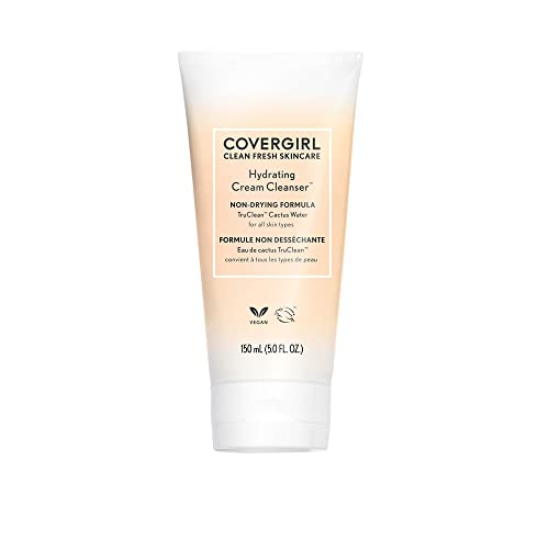 COVERGIRL Clean Fresh Skincare Hydrating Cream Cleanser, 5 Fl Oz