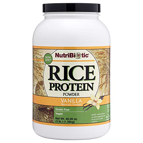 Nutribiotic Rice Protein, Vanilla, 3 Pound