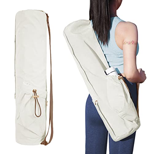 EnjoyActive Yoga Mat Bag | Premium, Waterproof, Multi Pockets, Adjustable Strap | 2 size for 1/4