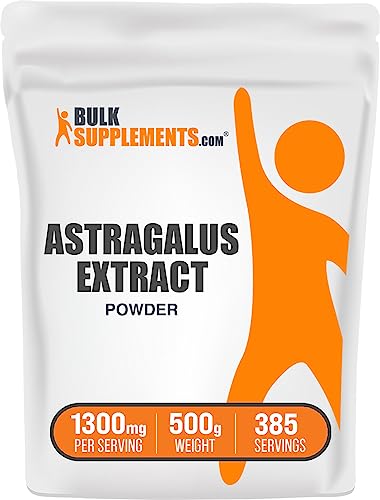 BULKSUPPLEMENTS.COM Astragalus Extract Powder - Apigenin Supplement - Lung Support Supplement - Kidney Support - Adaptogen Powder - Astragalus Root Supplement (500 Grams - 1.1 lbs)