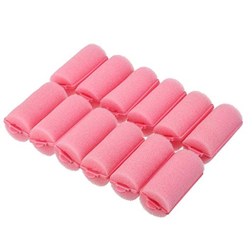 36 Pieces Foam Sponge Hair Rollers - Soft Sleeping Flexible Styling Curlers for Hair Styling (Pink)