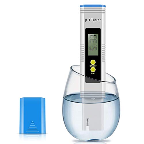 PH Meter, Digital PH Meter, PH Tester for Water, PH Meter 0.01PH High-Precision Water Quality Tester with ATC, 0-14PH Measurement Range, for Swimming Pools, Drinking Water, Aquariums, Hydroponics