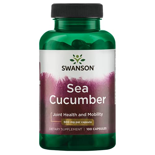 Swanson Sea Cucumber - Natural Supplement Promoting Joint Health & Mobility Support - Supports Cartilage Protection & Connective Tissue Health - (100 Capsules, 500mg Each)