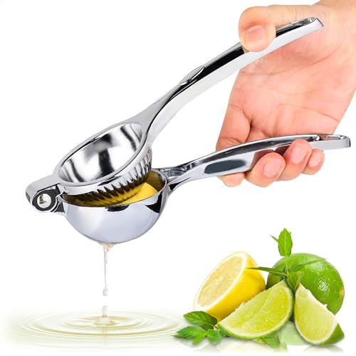 Stainless Steel Lemon Squeezer Manual - Fresh Juice Squeezer Handheld Citrus Juicer Stainless Steel Bar Tools Lemon Lime Squeezer - Lemon Squeezer Stainless Steel Orange Juicer Bar Tool Hand Juicer