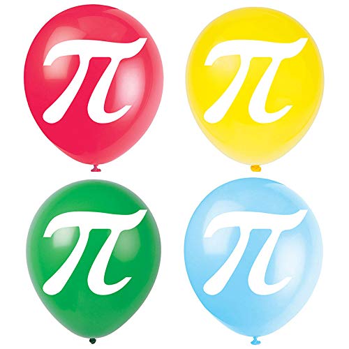 Pi Latex Balloons, 12inch (16pcs) Pi Sign Birthday Party Decorations Or Supplies