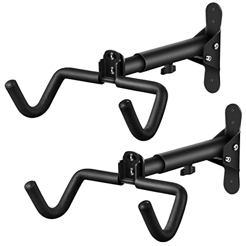 DIRZA Bike Wall Mount Garage Bike Rack Adjustable Bike Hanger Storage Bike in Garage Home,Horizontal Bike Hook Bike Holder for MTB,Road Bike,Hybrid Bikes