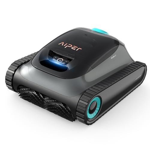 AIPER Scuba S1 Pool Vacuum for Inground Pools, Cordless Robotic Pool Cleaner, Wall Climbing Pool Robot Vacuum, Smart Navigation, 150 min Battery Life, for Pools up to 1,600 Sq.ft