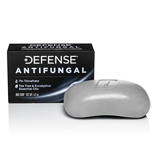 Defense Antifungal Bar Soap | Medicated Anti Fungus Treatment for Jock Itch, Ringworm, Athlete